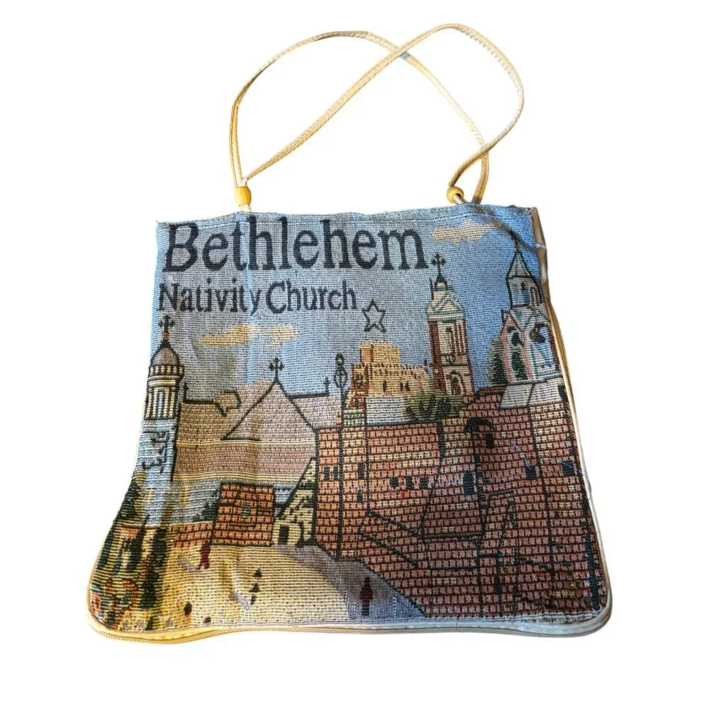 Bethlehem Nativity Church tapestry Tote bag‎ from Jerusalem